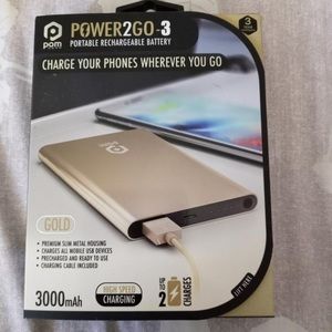 Power2go portable phone charger